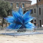 Murano, szklana rzeźba na Campo San Stefano