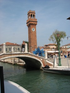 Murano, XIX-wieczna wieża zegarowa na Campo San Stefano