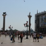 Wenecja, konstantynopolskie kolumny na Piazzetta di San Marco