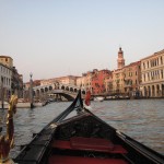 Wenecja, Canale Grande i most Rialto z poziomu gondoli