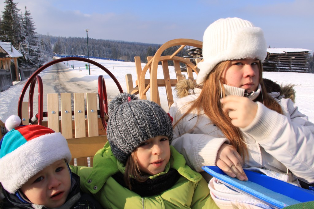 No to jedziemy saniami