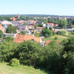 Widok spod zamku w Golubiu-Dobrzyniu