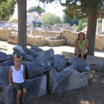 Salona, cmentarz Manastirine, w tle budynek Tusculum