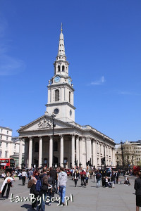 Londyn, Trafalgar Square, kościół St.Martin-in-the-Fields