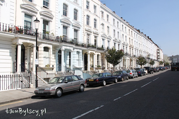 Reprezentacyjna zabudowa dzielnicy Notting Hill