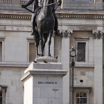 Londyn, Trafalgar Square, pomnik króla Jerzego IV