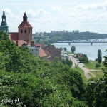 Widok na Wisłę z góry zamkowej