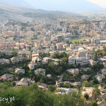Gjirokastra, panorama miasta widziana z twierdzy