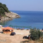 Monastery Beach na południe od Sarandy