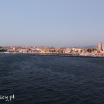 Panorama Canakkale z promu z Eceabat