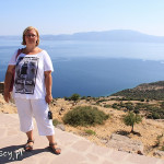 Behram, ruiny starożytnego Assos, widok na Morze Egejskie (i grecką wyspę Lesbos)