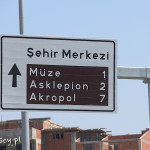 Bergama, oznakowanie atrakcji turystycznych