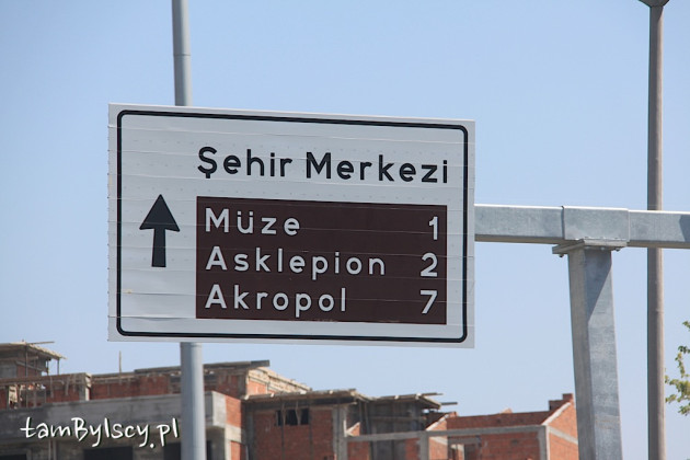Bergama, oznakowanie atrakcji turystycznych