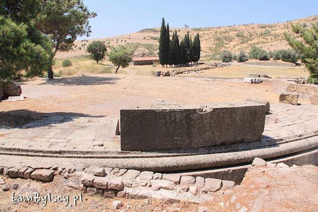 Bergama, starożytny Asklepiejon, ruiny świątyni Asklepiona