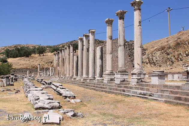 Bergama, starożytny Asklepiejon, północna stoa (ulica)