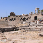 Bergama, starożytny Akropol, widok na świątynię Trajana