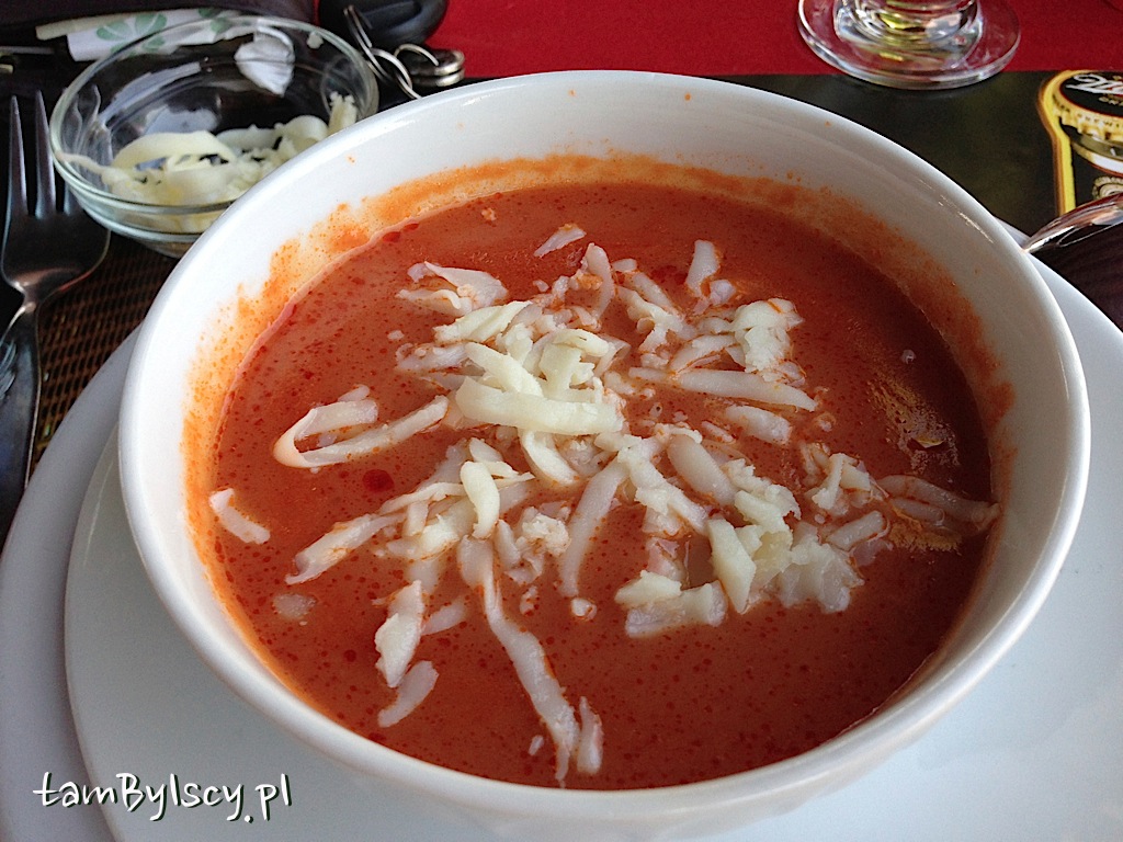 Pamukkale, pomidorowa çorba w restauracji