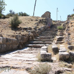 Ruiny Priene, schody wejściowe