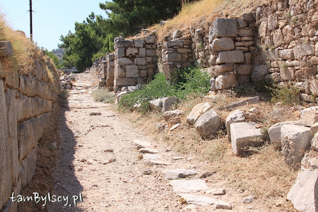 Ruiny Priene, mury obronne