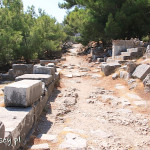 Ruiny Priene, ulice miasta