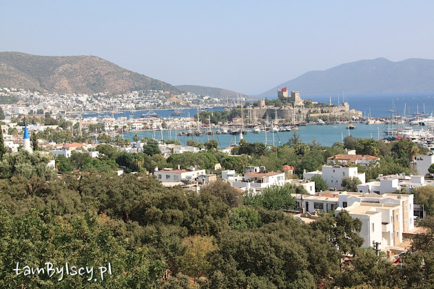 Bodrum, panorama miasta i zamku widziana z antycznego teatru