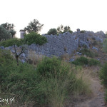 Ksantos, resztki bizantyjskich murów w drugim akrpolis