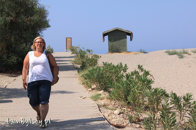 Patara, wejście na plażę