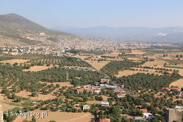 Panorama Milas widoczna z twierdzy w Beçin