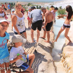 Pamukkale, strefa "ściągania butów" :)