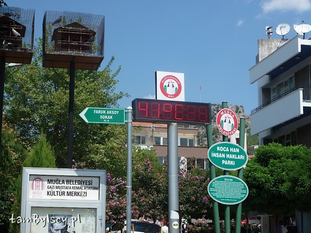 Muğla, temperatura nam nie sprzyjała