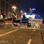 Kijów, barykady na Placu Niepodległości (Majdanie), piątek 17 stycznia 2014 r. wieczorem
