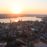 Stambuł, wieża Galata, widok na dzielnicę Beyoğlu