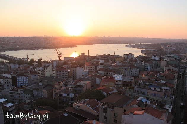 Stambuł, wieża Galata, widok na dzielnicę Beyoğlu