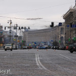 Kijów, widok na Chreszczatyk z Placu Europejskiego