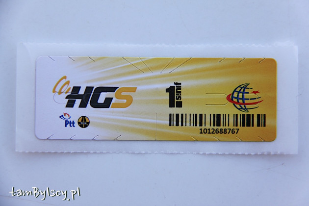 Naklejka systemu HGS