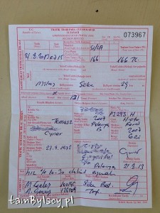 Mandat drogowy z Turcji
