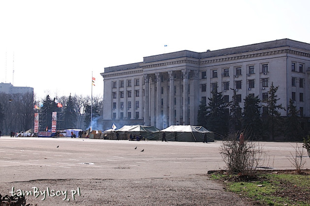 Odessa, budynek związków zawodowych, miejsce późniejszej tragedii (2 maja 2014 r.)