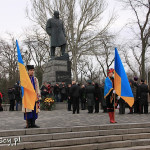Odessa, pomnik Tarasa Szewczenki (foto z obchodów 200. rocznicy jego urodzin)