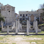 Ateny, rzymska agora, wschodni propylon i wieża wiatrów