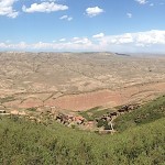 Wzgórze nad monasterem Dawid Garedża, widok na stronę gruzińską...