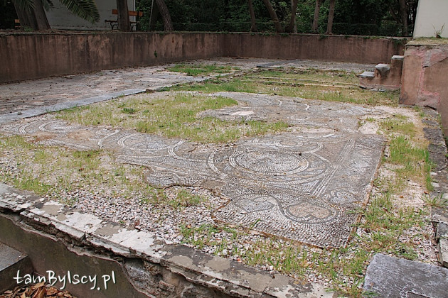 Ateny, rzymskie mozaiki w Ogrodach Narodowych