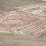 Kolorowy krajobraz po gruzińskiej stronie Dawid Garedża