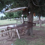 Gurjaani, pod murami monasteru Kvelatsminda, moje miejsce noclegowe