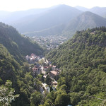 Borżomi, widok na park zdrojowy z "plateau"