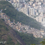 Rio de Janeiro, fawela Santa Marta - widok spod pomnika Chrystusa Odkupiciela