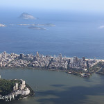 Rio de Janeiro, dzielnica Ipanema wraz z plażą - widok spod pomnika Chrystusa Odkupiciela