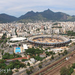 Rio de Janeiro z lotu ptaka, stadion Maracana