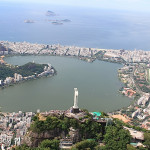 Rio de Janeiro z lotu ptaka, laguna Rodrigo de Freitas
