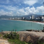Rio de Janeiro, widok na Ipanemę ze skały Arpoador