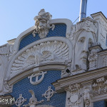 Ryga, dzielnica Art Nouveau, budynek przy ul.Elizabetes 10b (1903 r., architekt: Mihails Eizenšteins)